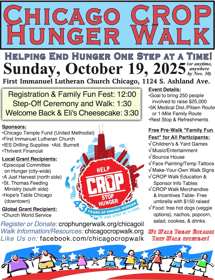 Chicago CROP Walk Poster 2025